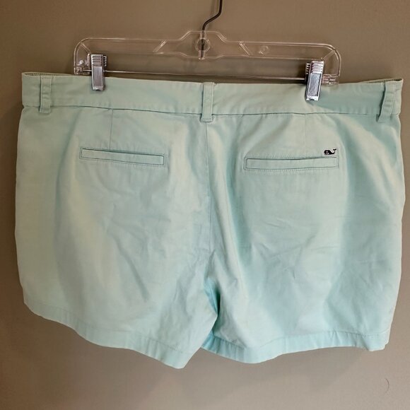 Vineyard Vines Women's Mint Green Shorts Size 16 Cotton/Spandex Preppy Casual - Picture 5 of 6